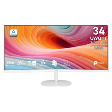 msi 微星 UWQHD 34型商務曲面螢幕 2K/VA/1ms/120Hz/HDMI, 34吋, PRO MP341CQW E12