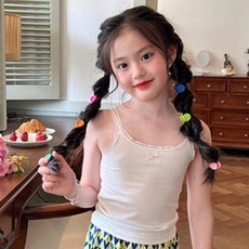 Uvely Doha 蝴蝶結蕾絲細肩帶背心