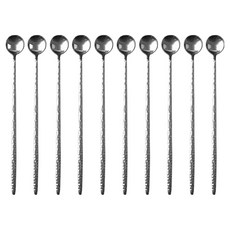 윌리브 국내산 304스텐 마므레 티스푼 롱, 실버, 10개