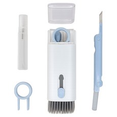 이고다 7in1 만능 에어팟 키보드 컴퓨터 청소 키트, C421 블루, 1개 C421 블루, 1개