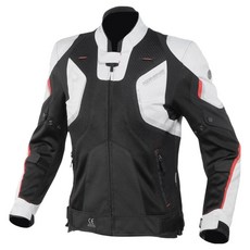 KOMINE R-SPEC 網眼夾克 JK-143, LIGHT GREY + BLACK