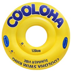 COOLOHA 戲水游泳圈 125cm, 黃色, 1個