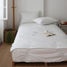 더프리그 아이스론 침대 고정밴드 쿨링 냉감 패드, 다이아, 쿨매트