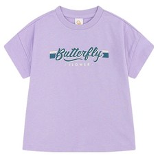 밀크마일 버터플라이가든 레터링 티셔츠