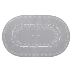 페리피아 실리콘 식탁매트 프레즈, 그레이, 1개, 425mm