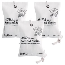 Rofancy 洛帆晞 AURA 香氛包3件組, 10g, 1套, 京都桂花 + 牡丹與胭脂麂絨 + 牡丹紅蘋果