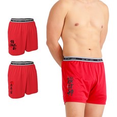 MI MI LEO 男款 吸排招財紅內褲3件組 台灣製
