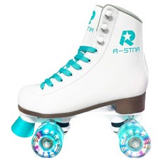 롤링스타 밀크팝 LED 롤러스케이트, 민트, 1개