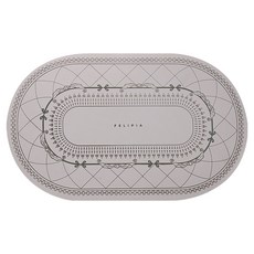 페리피아 실리콘 식탁매트 프레즈, 웜그레이, 1개, 425mm