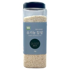 올곧은곳간 유기농 찹쌀, 1kg, 1개