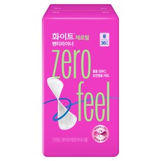 화이트 제로필 팬티라이너, 1개, 36개입, 롱