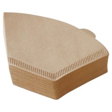 빈플랜트 U자형 핸드드립 필터 여과지 멜리타 칼리타 호환 1인용 브라운, 1개, 100개입