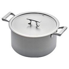 GOTMAN Q派 銅製電磁爐火鍋, 1個, 銀色, 24cm
