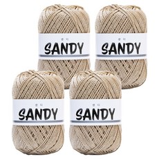 yarna 샌디 뜨개실 50g, 5 샌드, 4개 5 샌드, 4개