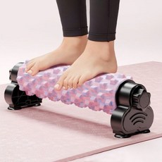 바름마켓 폼롤러 마사지기 근육 이완 요가 필라테스 용품, 핑크 + 블루, 1개