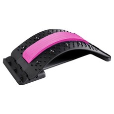 해피로드 요추 스트레칭 보드 허리 지압 마사지기 쿠션 340g, 라이트핑크