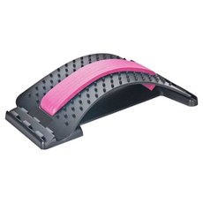 해피로드 요추 스트레칭 보드 허리 지압 마사지기 쿠션 340g, 핑크