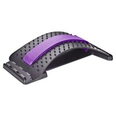 해피로드 요추 스트레칭 보드 허리 지압 마사지기 쿠션 340g, 퍼플