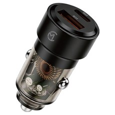 카멜레온360 QC4.0 + PD3.0 초고속 차량용 시거잭 충전기 75W, 블랙, CM360-PDN2 블랙, CM360-PDN2