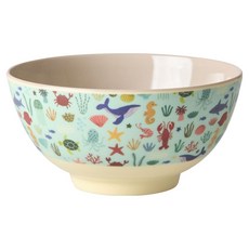 라이스 덴마크 유아식기 미디움볼, 1개, 블루오션