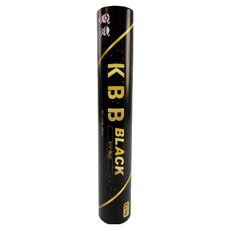 케이비비스포츠 BLACK 셔틀콕, 1개, 흰색, 12개입 1개, 흰색, 12개입