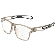 비츠로만 도수용 프레임 24g 초경량 무광 스포츠 편광 선글라스, 투명그레이, 1개