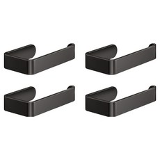 더자카 무타공 모던 다용도 수납 휴지걸이 FREE, 블랙, 4개