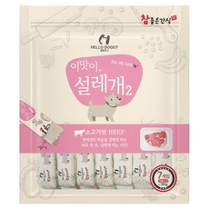 헬로도기 강아지 설레개2 짜먹는 간식 7p, 소고기, 105g, 1개
