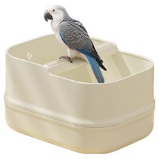 랜보어 앵무새 배변훈련 횃대 스탠드 FREE 13 x 17 x 9 cm, 아이보리, 1개