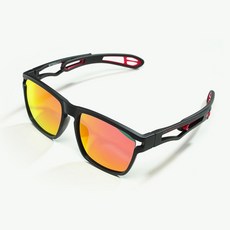 비츠로만 국산 24g 컴포트 스포츠 편광 선글라스, 레드 + 블랙, 1개