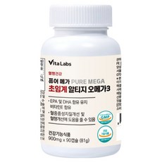 VitaLabs 혈행건강 퓨어메가 초임계 알티지 오메가3 81g, 1개