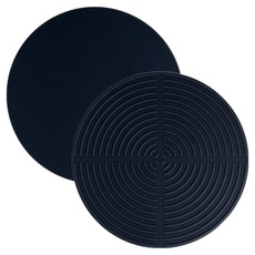 Sonorite 矽膠電磁爐圓形保護墊 特大款 25cm, 2個, 炭灰色