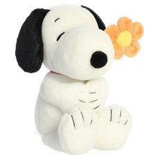 오로라 피너츠 꽃을 든 스누피, 1개, 혼합색상, 33cm
