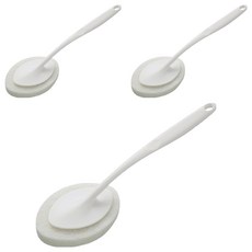 마켓피오 욕실 벽면 욕조 스펀지 수세미 부착 청소솔, 타입2, 3개