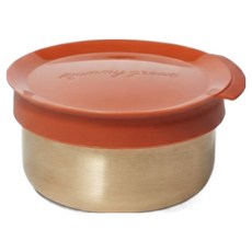 媽咪格 孩童副食品密封韓式鍛造銅器多功能碗, 270ml, 巧克力棕, 1個