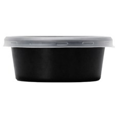 미앤마이웨이 기본 뚜껑 소스컵 검정 68mm 70ml, 100개, 1개입