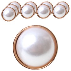 동대문단추왕 블라우스 미니 파코진주 단추 11.5mm, 화이트 골드, 10개