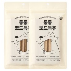 knollo 강아지 롱롱 뽀드득츄 중형 대형 덴탈껌 개껌 17cm, 120g, 2개, 닭고기