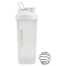 하토르 프리미엄 쉐이커 보틀, 1개, 800ml, 화이트 + 실버