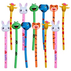 소리나는 3000 동물 막대풍선, 랜덤발송, 12개