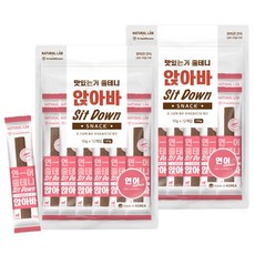 앉아바 강아지 간식, 2개, 120g, 연어