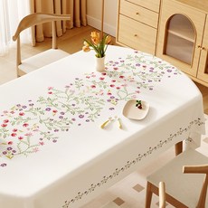 굄스 고급 방수 테이블보 2인, TYPE 3, 1개, 90 x 140 cm
