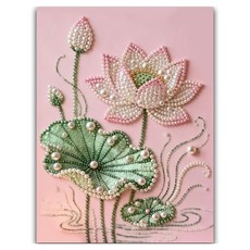 KHOOMIE DIY 名畫 珍珠 寶石 十字繡 20 x 30 cm 套組 6W0171