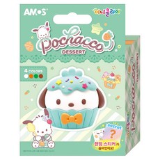 아모스 산리오 포차코 디저트 4색 미니클레이, 30g, 1개