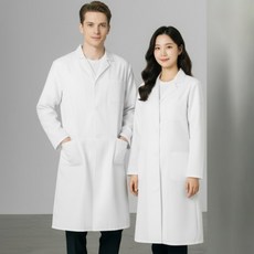 구디프 남녀공용 편안한 깔끔한 디자인 실험 실습가운