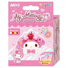 아모스 산리오 마이멜로디 디저트 4색 미니클레이, 30g, 1개 30g, 1개