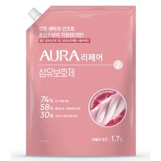 아우라 리페어 섬유보호제 러블리로즈 리필, 1.7L, 1개