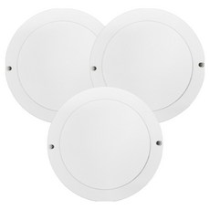 가온엘이디 LED 무타공 직하 원형 직부등 주광색 6500K 20W, 화이트, 3개