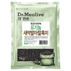 밀리브 유기농 새싹 발아찰흑미, 1kg, 1개