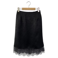 Chic Black Somode 女性層次蕾絲中長裙 cpsk7762k63